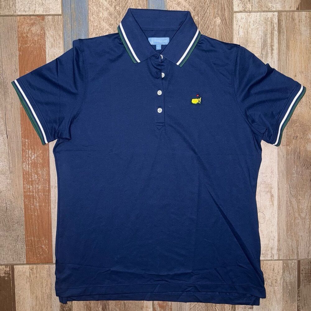 Magnolia Lane Master's Golf Polo Shirt Women’s Ladies Size Large Navy Blue